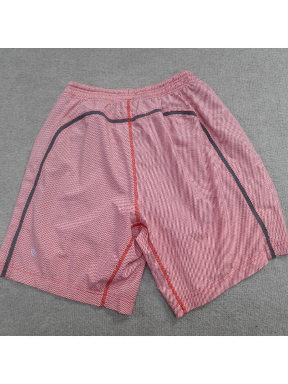 Lululemon Pace Breaker Shorts Small Red Pink Lined 8" Lined LM7402S